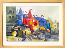 Load image into Gallery viewer, A Painting of a Ganga Ghat in Varanasi