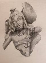 Load image into Gallery viewer, Painting of an Ancient Indian Sculpture