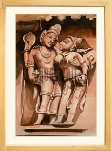 Painting of an Ancient Indian Sculpture